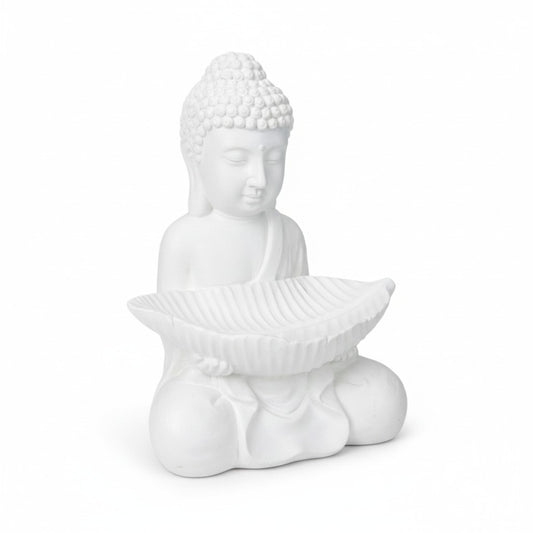 Rulai Garden Buddha Holding Leaf