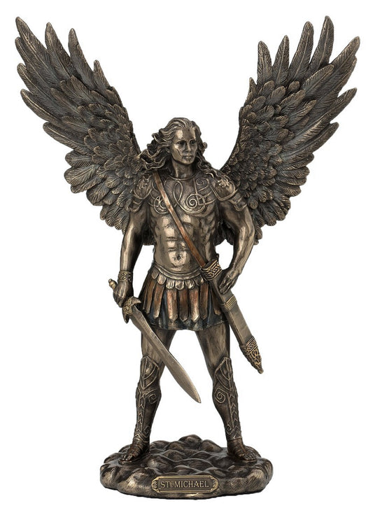 Archangel Michael with Sword Bronze Statue