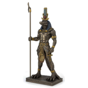 Sobek Bronze Statue God of Power and Strength