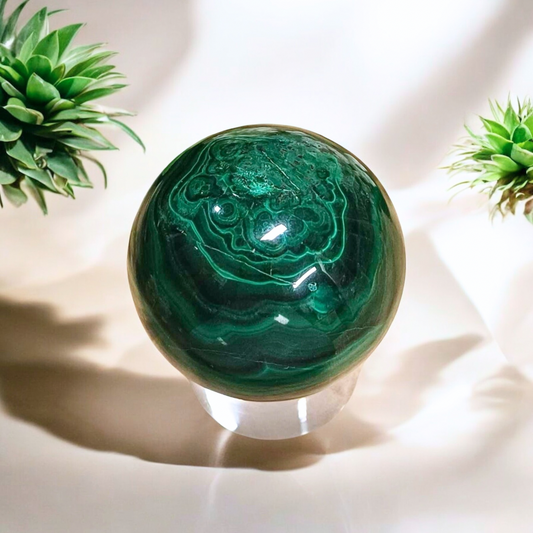 Malachite Sphere 001