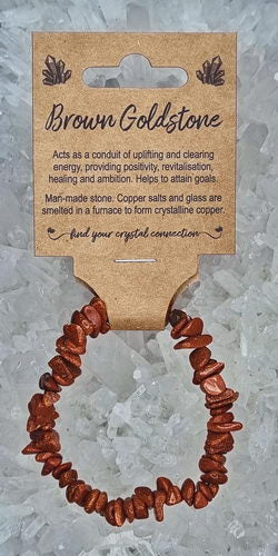 Goldstone chip Bracelet