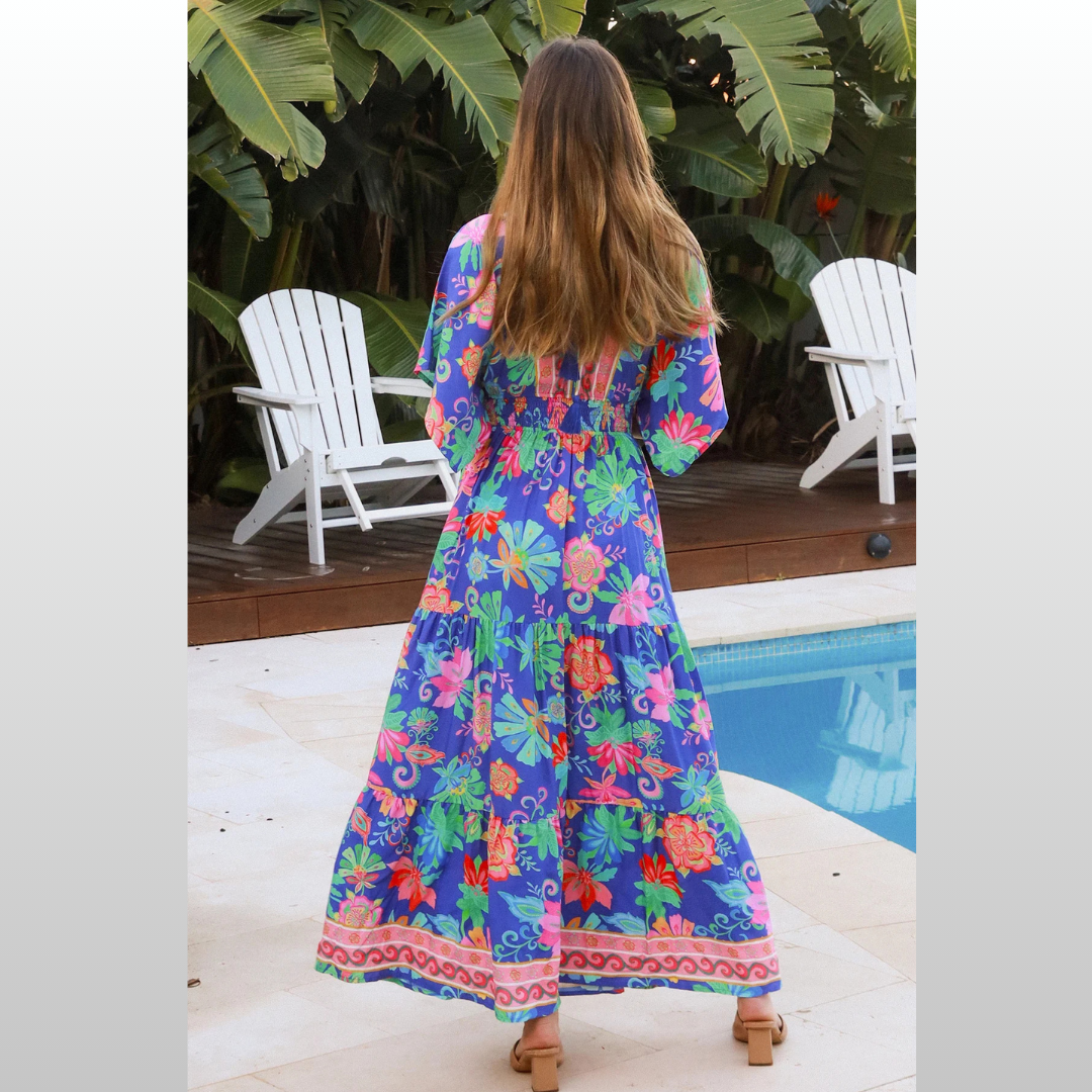Viginia Blue Maxi Dress
