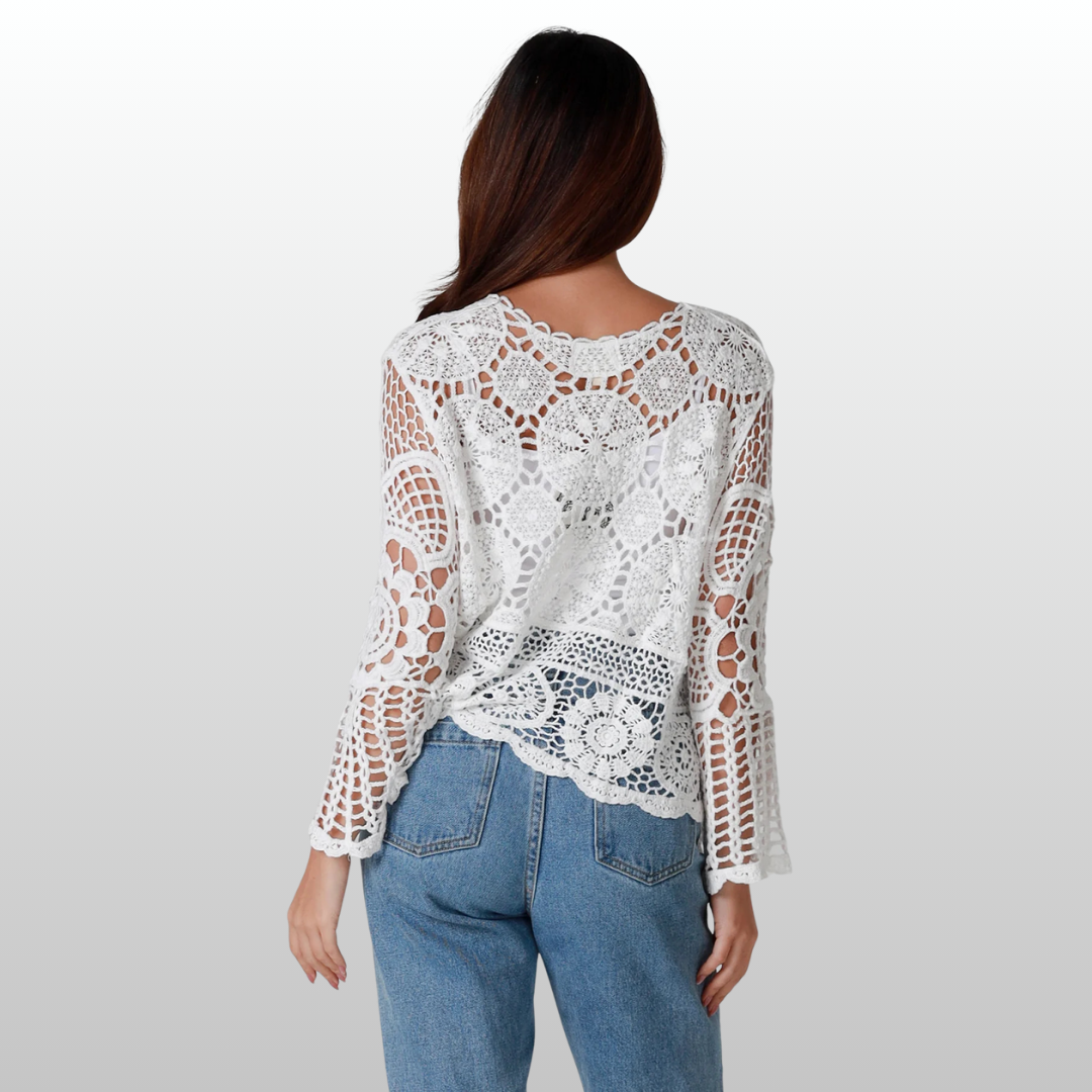 Bohemian Cotton Top Mandala Lace