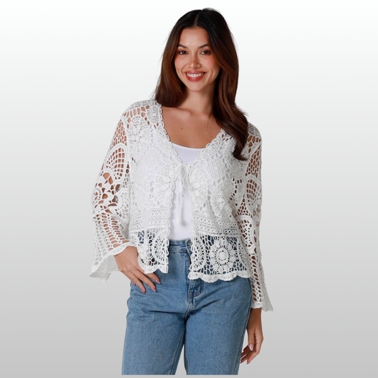Bohemian Cotton Top Mandala Lace