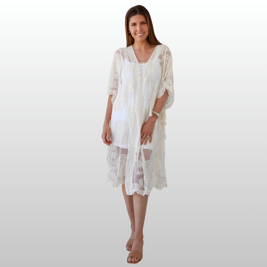 Bohemian Cotton Top Mandala Lace