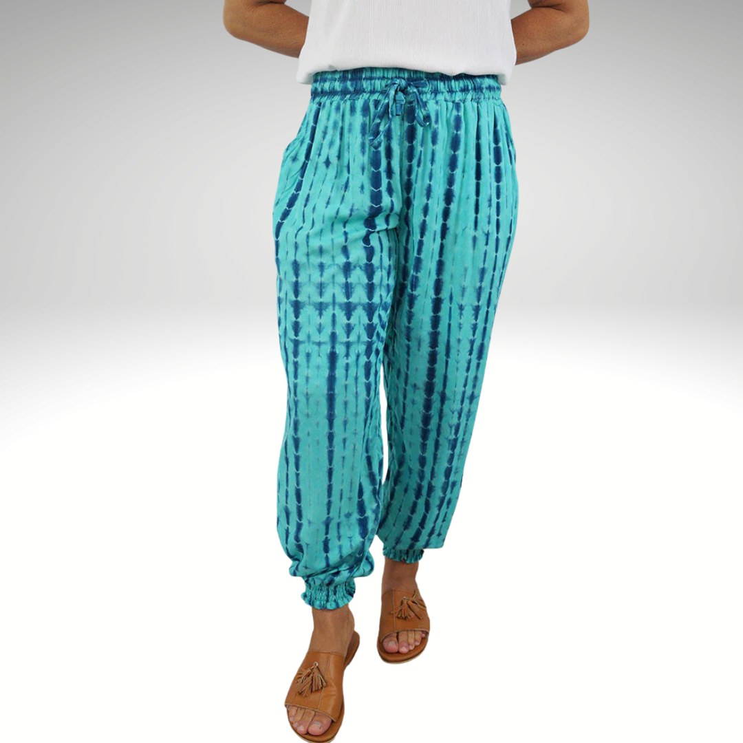Harem Pant Gypsy Crackle Tie Dye