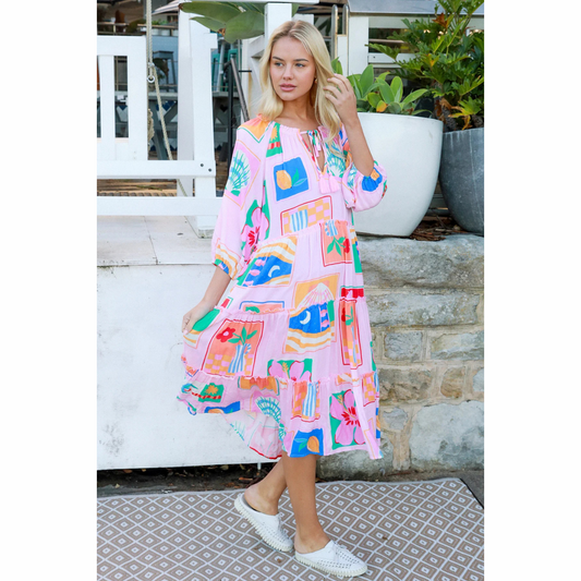Aurora Midi Bohemian Dress