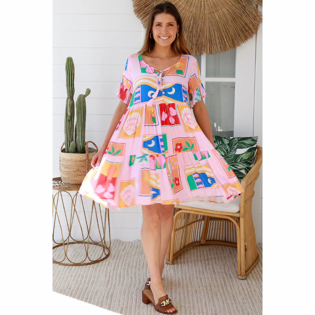 Brianna Mini Bohemian Dress