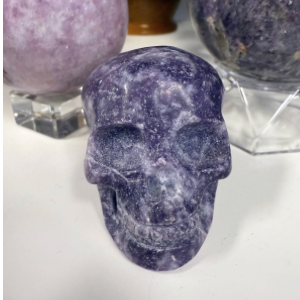 Lepidolite Skull