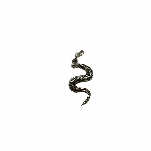 Snake Pendant in Silver - Moveable