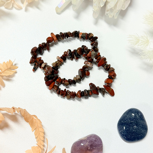 Brecciated Jasper Chip Bracelet