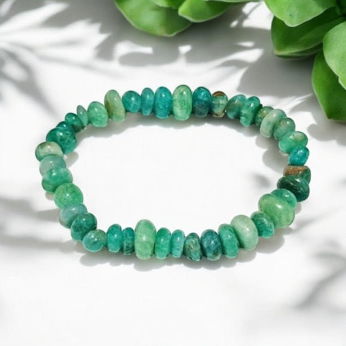 Amazonite Nugget Bead Bracelet