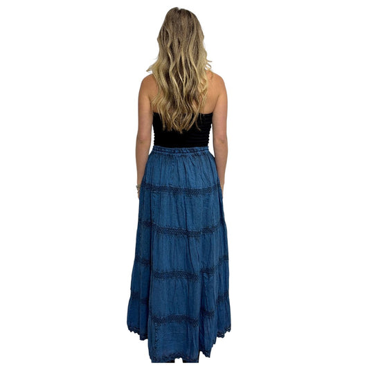 Ostara Stonewash Bohemian Skirt