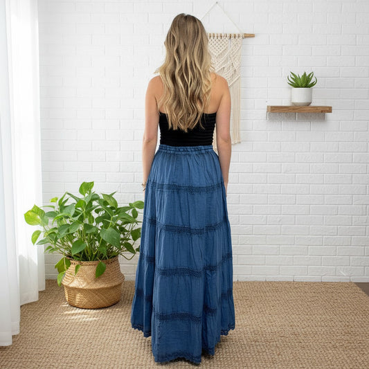 Ostara Stonewash Bohemian Skirt