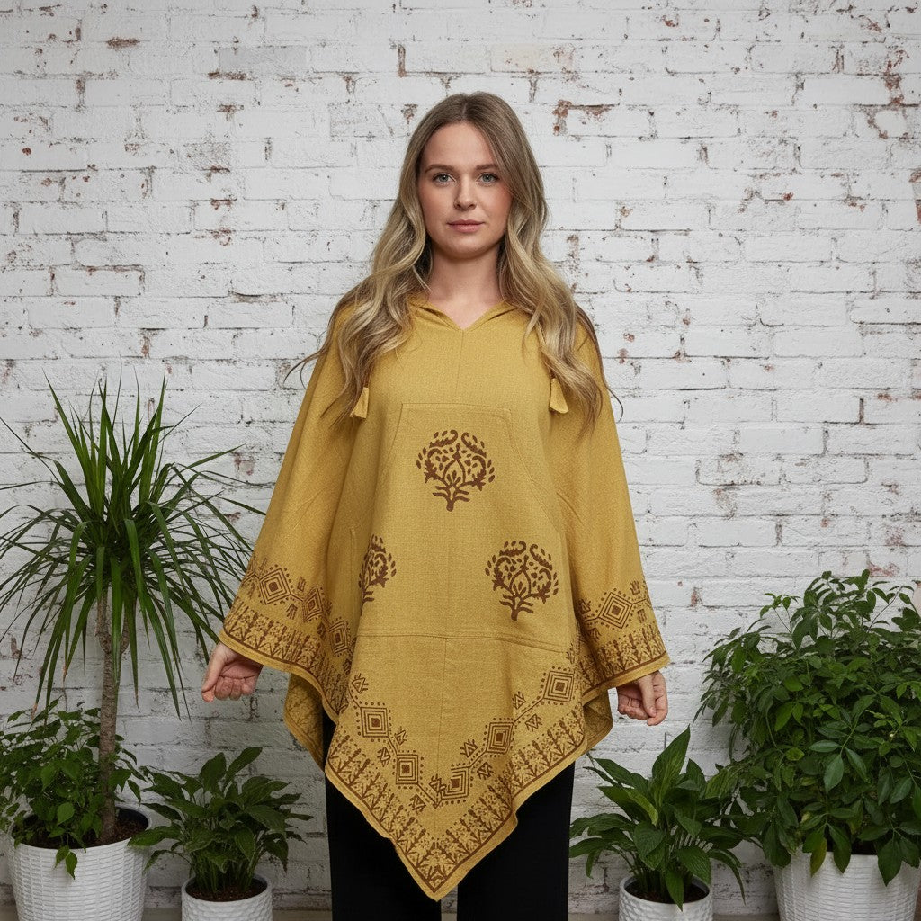 Aura Soul Hemp Triangle Poncho