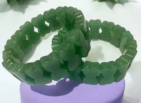 Green Aventurine Hourglass Crystal Bracelet