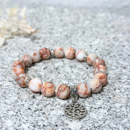 Tree Of Life Pink Matrix Bracelet Boxed