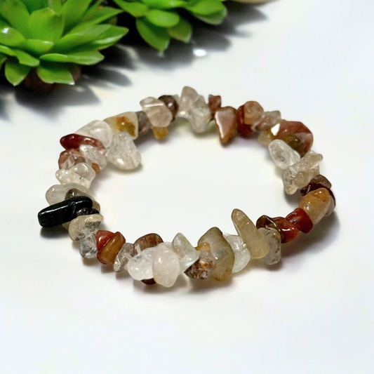 Indian Agate Chip Bracelet