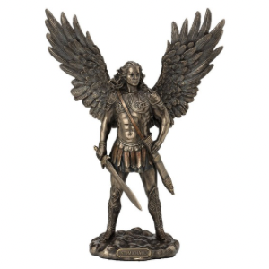 Archangel Michael with Sword Bronze Statue