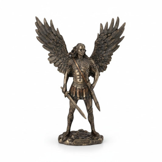 Archangel Michael with Sword Bronze Statue