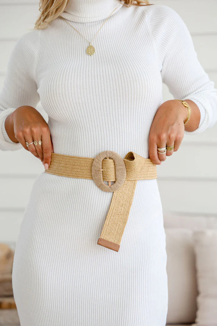 Natural Straw Belt