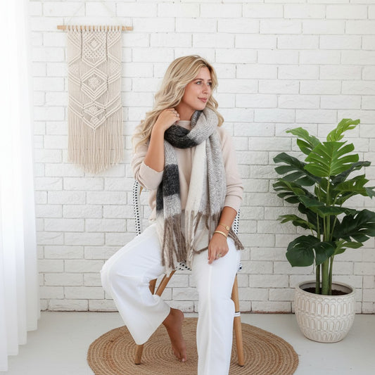 Bohemian Natural Shades Scarf
