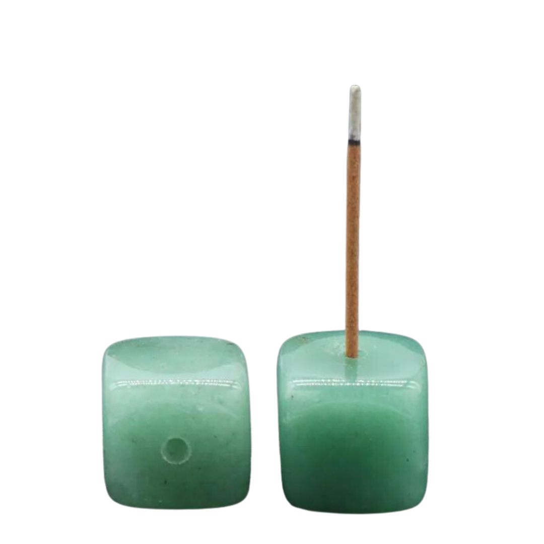 Crystal Incense Holder GREEN AVENTURINE