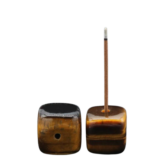 Crystal Incense Holder TIGER EYE