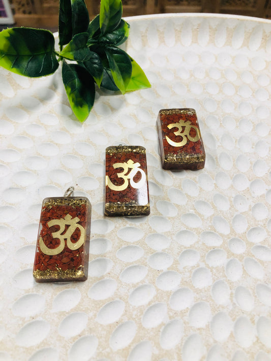 Organite Red Jasper Pendant OM