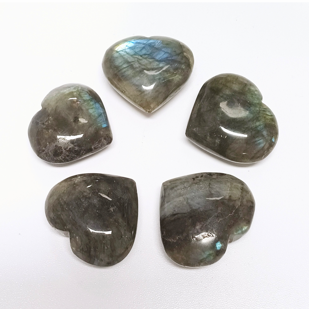 Labradorite Hearts ~ Good Vibes/Positivity