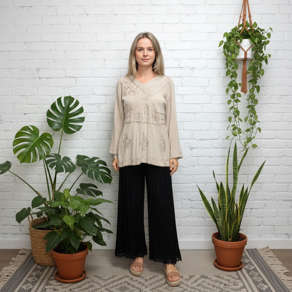 Wild Soul Embroidered Blouse
