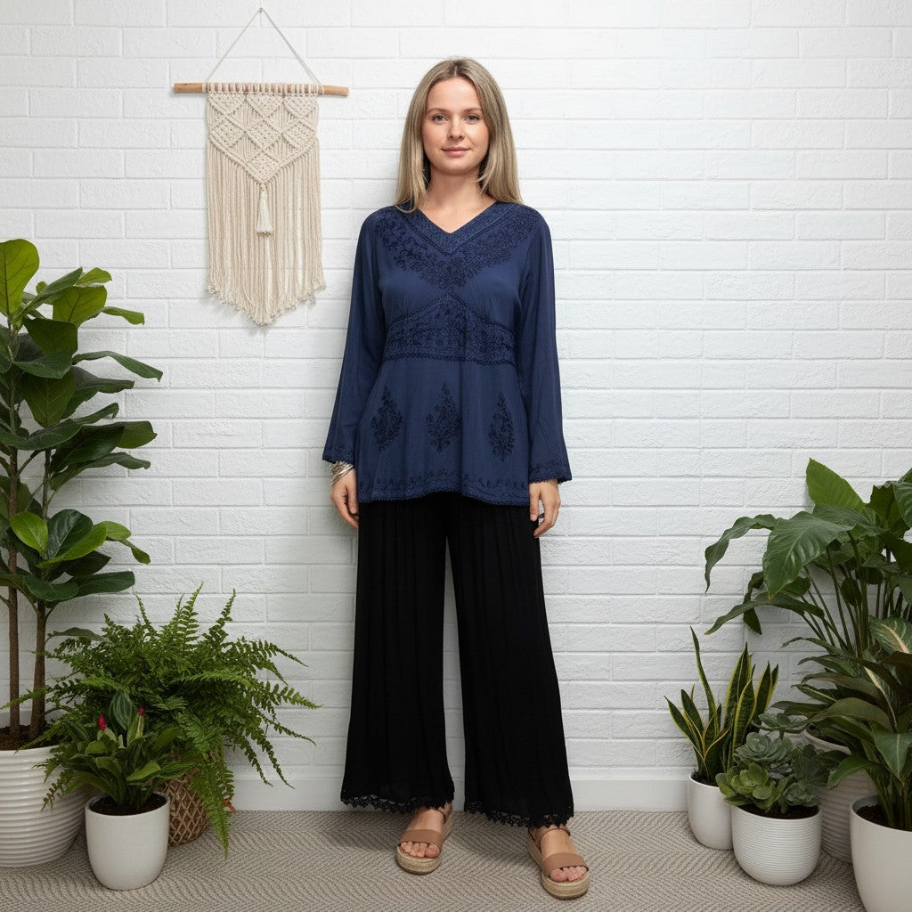 Wild Soul Embroidered Blouse