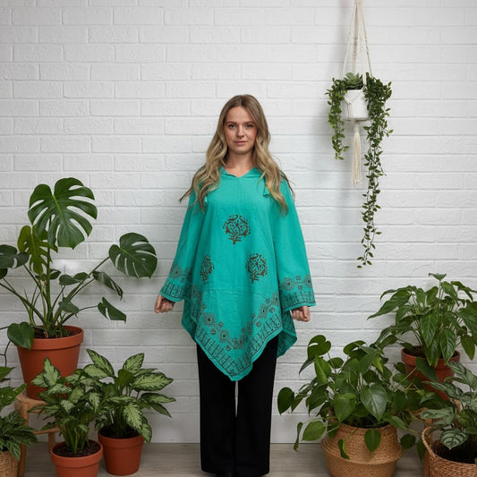 Aura Soul Hemp Triangle Poncho