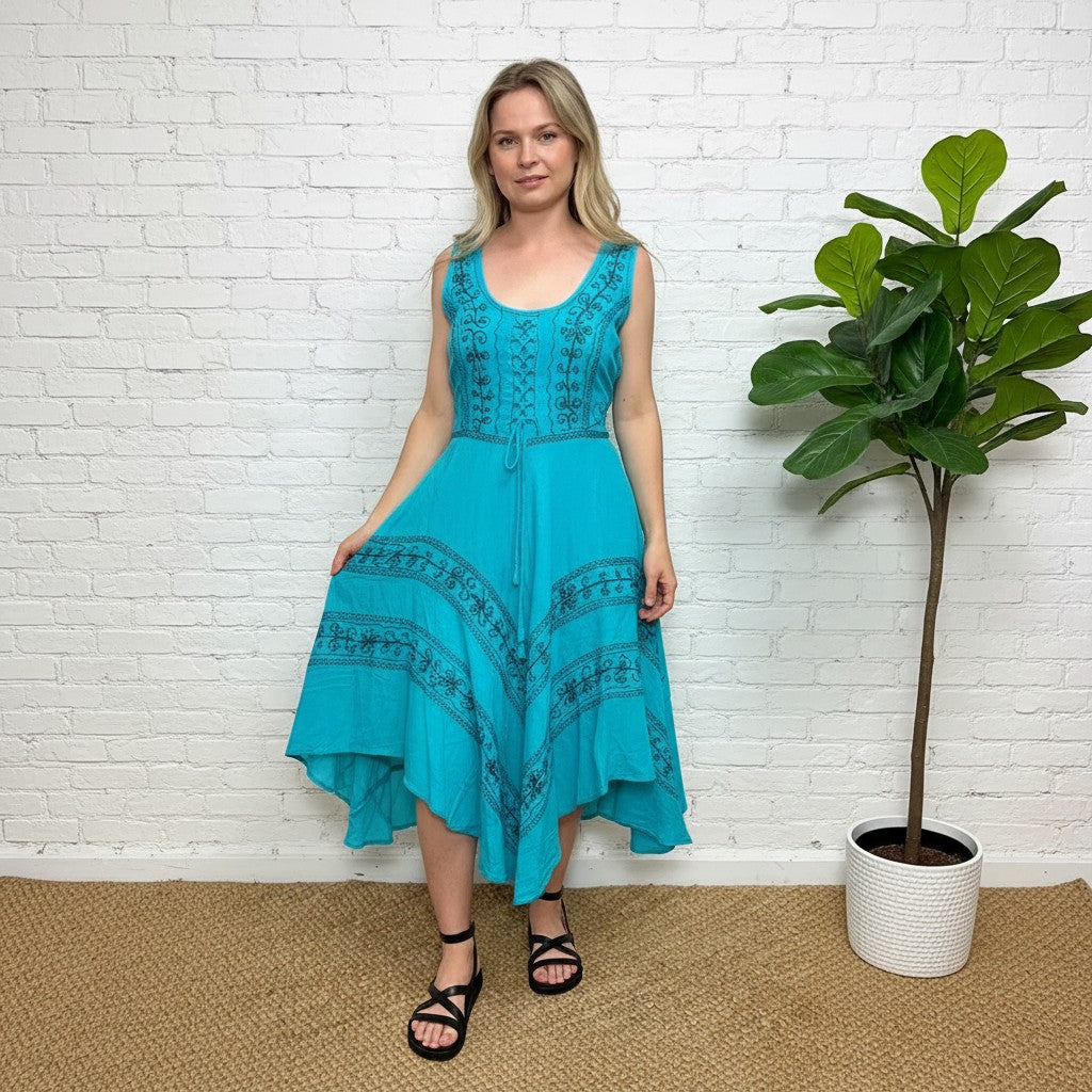 Amethyst Hanky Stonewash Dress