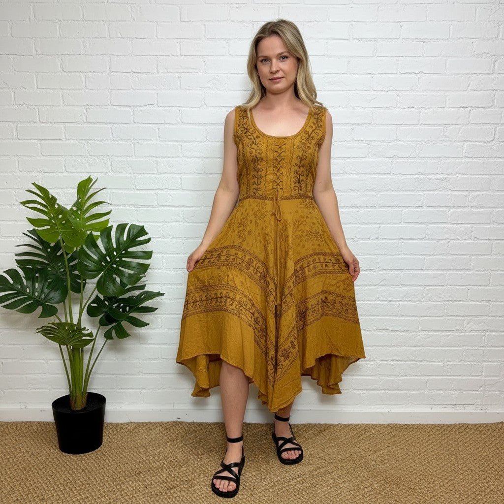 Amethyst Hanky Stonewash Dress