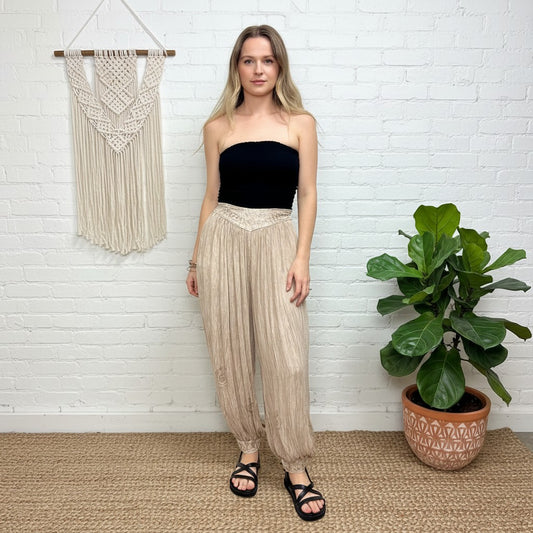 Amina Recrepe Harem Pant