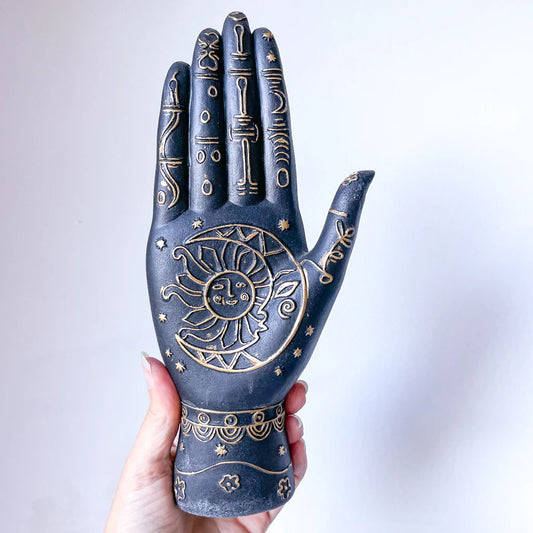 Palmistry Hand Phrenology Black