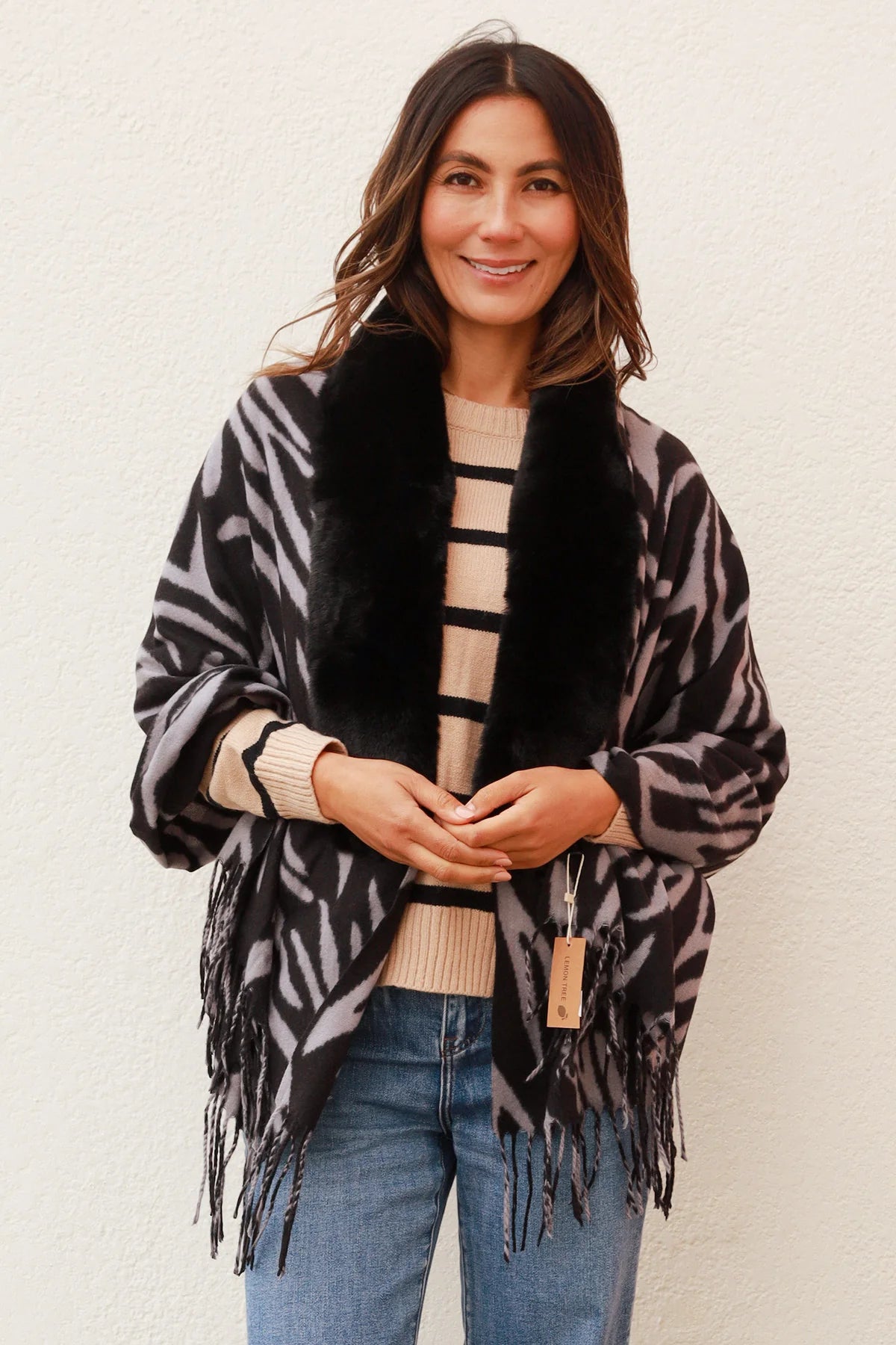 Wrap Scarf Zebra Print