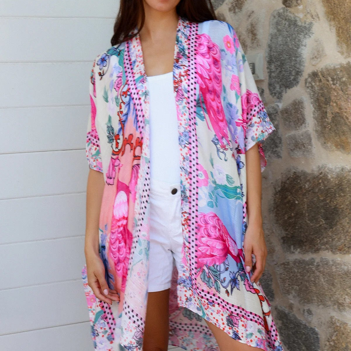 Wrap Top Pink Oriental
