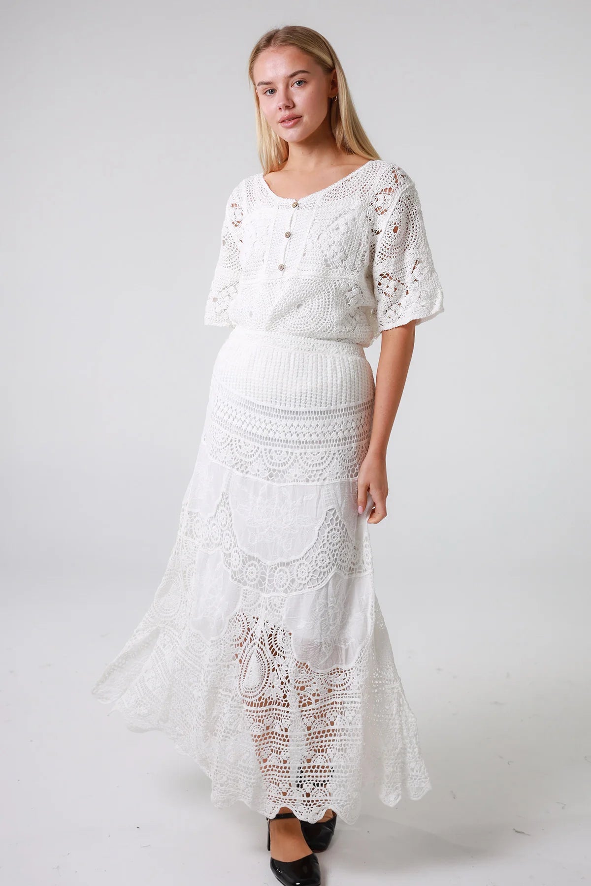 Skirt Festival Lace - White