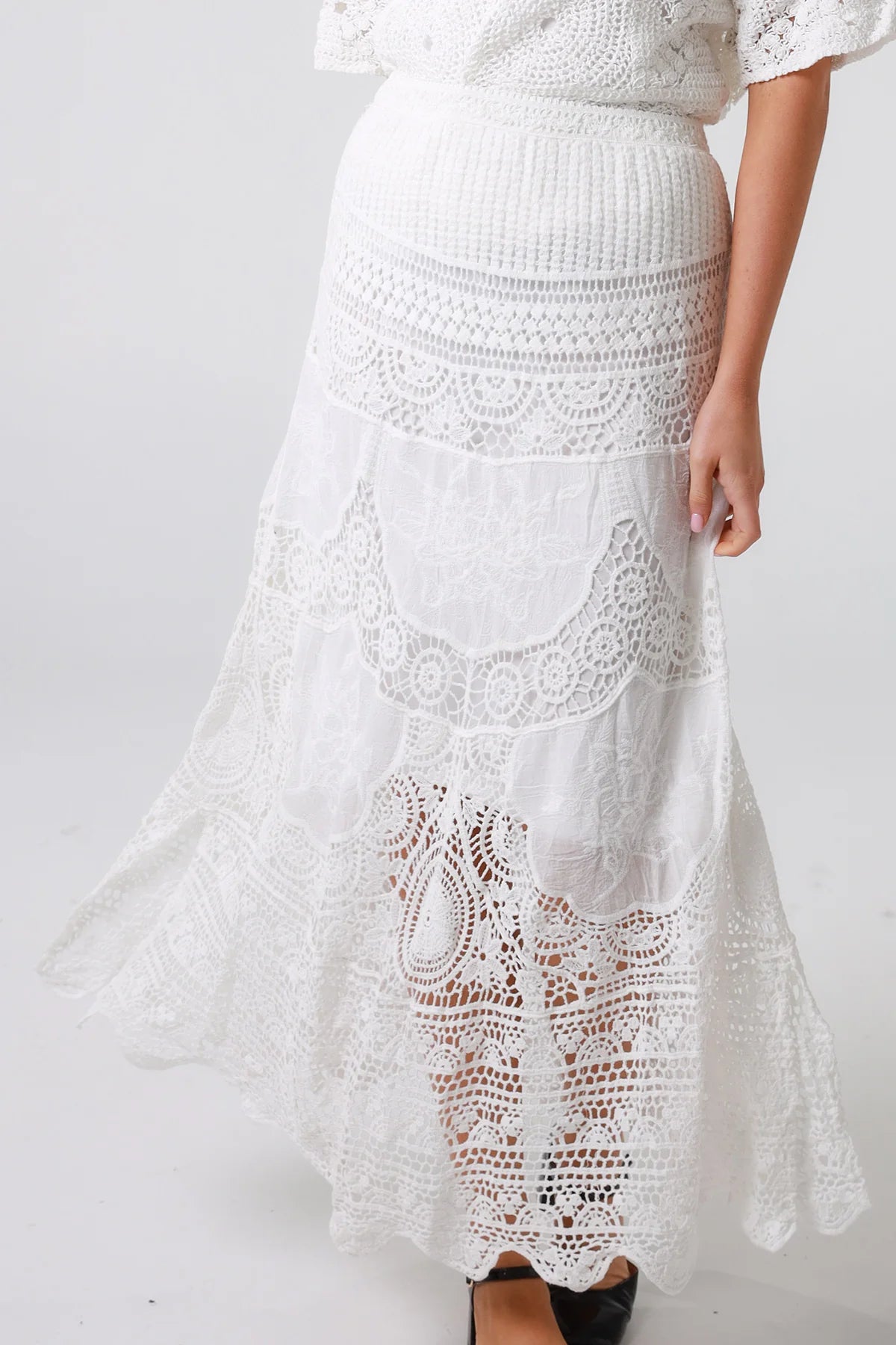 Skirt Festival Lace - White