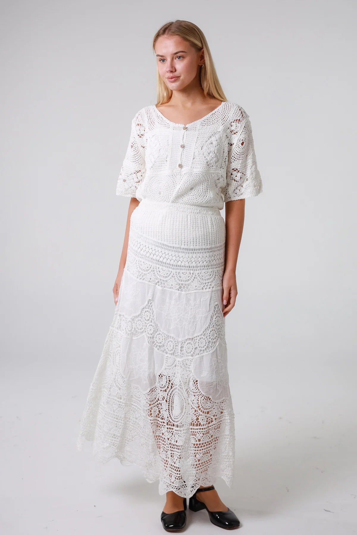 Skirt Festival Lace - White