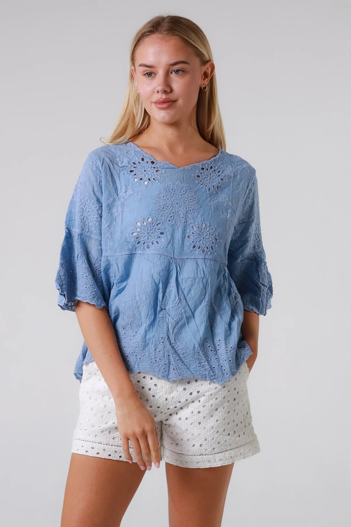 Top Festival Lace - Blue
