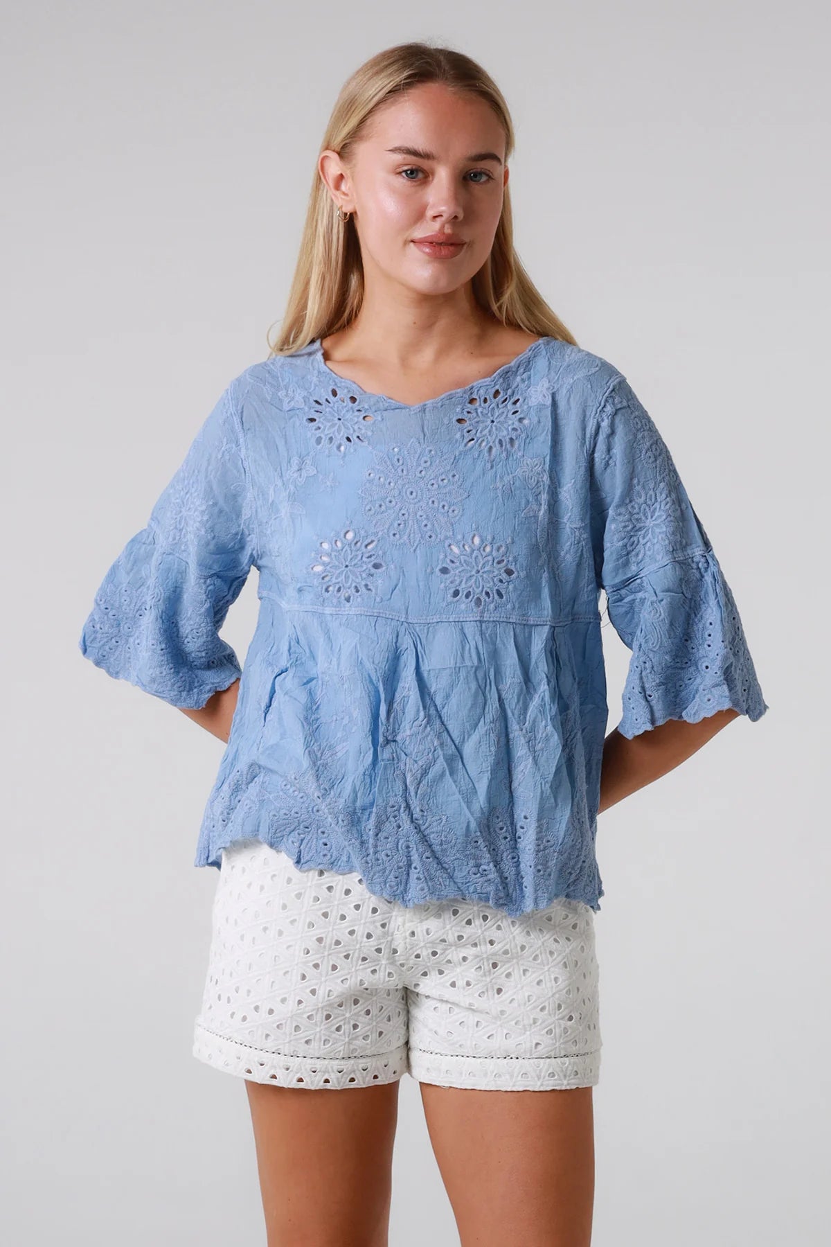 Top Festival Lace - Blue