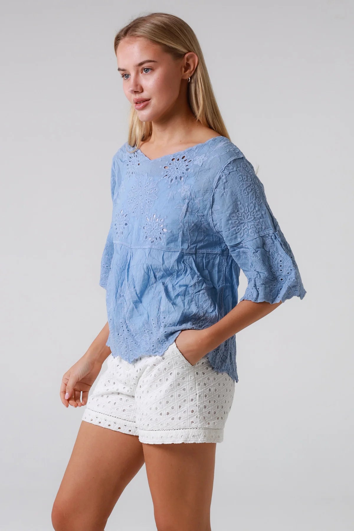 Top Festival Lace - Blue