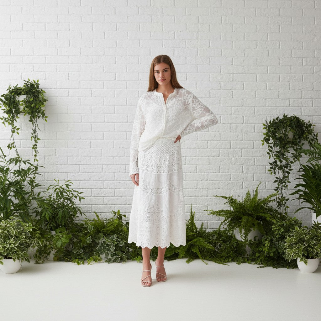 Luna Bohemian Lace Skirt