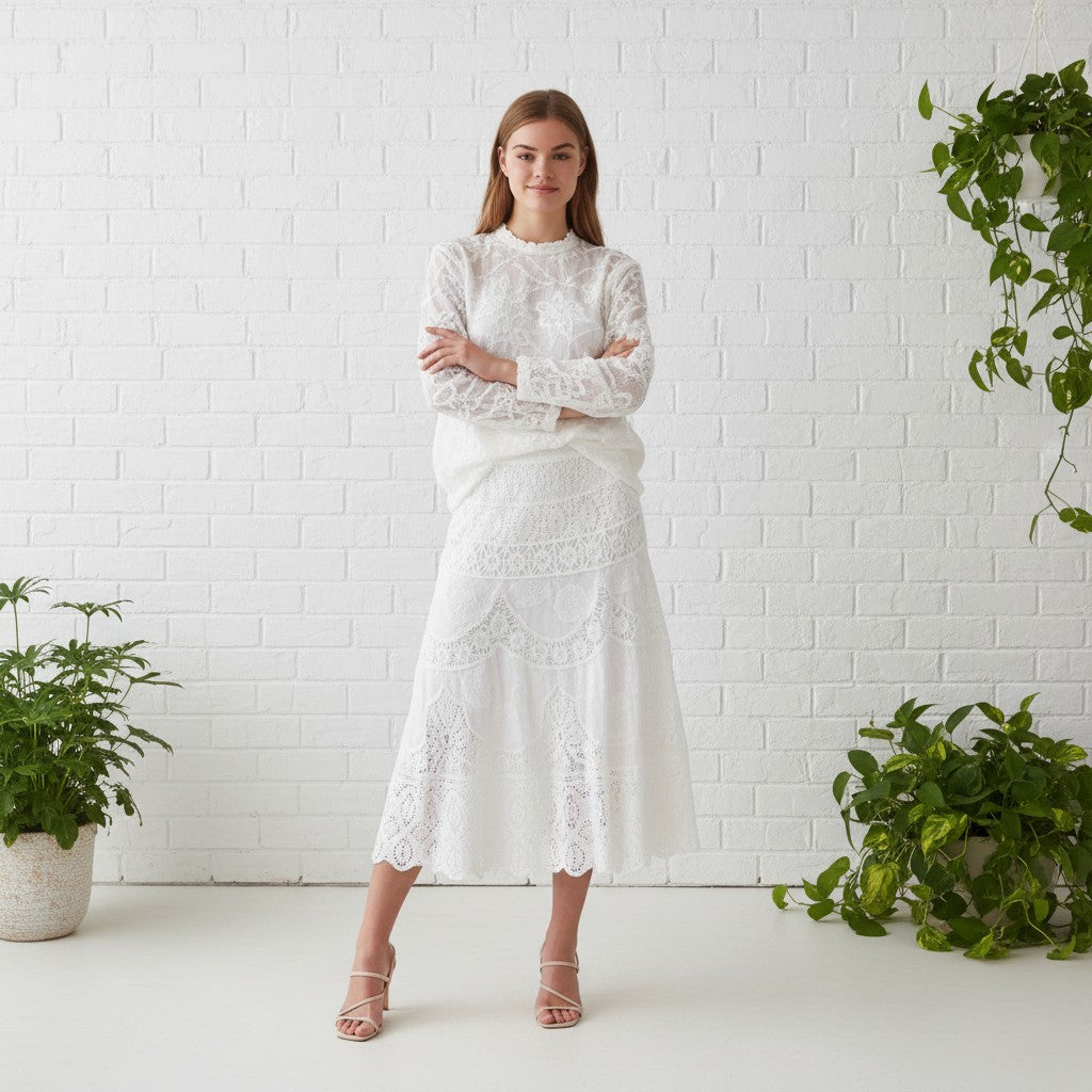 Luna Bohemian Lace Skirt