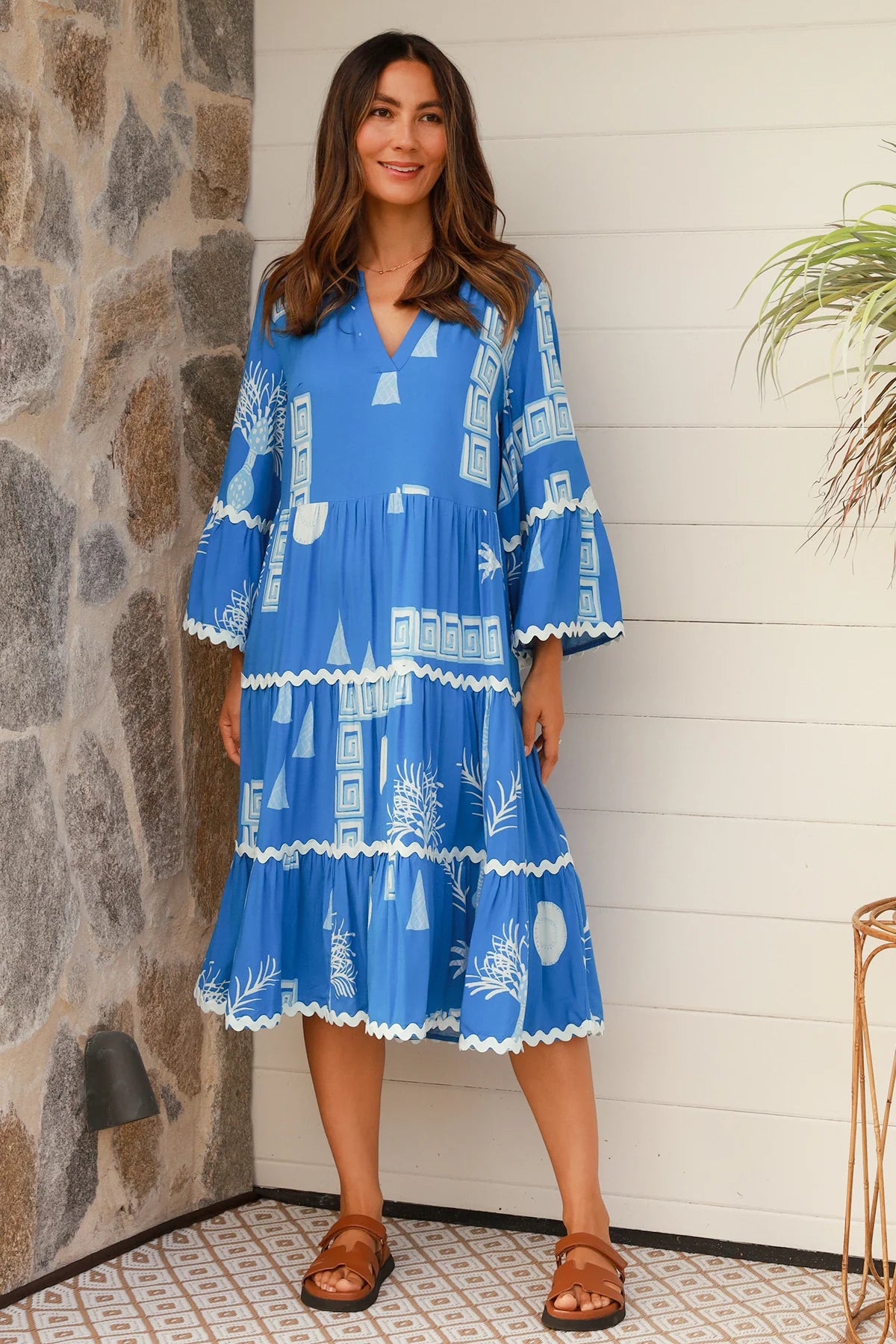 Blue Bell Midi Dress