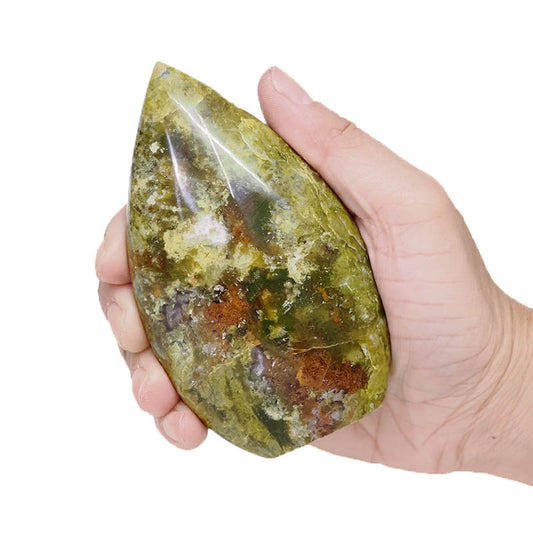 Green Opal Crystal Teardrop