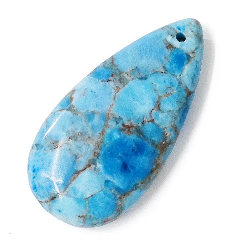 Natural Blue Apatite Crystal Pendant Stone